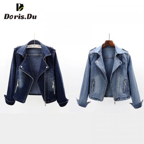 Long sleeve Crop Top Button Up Denim Jacket