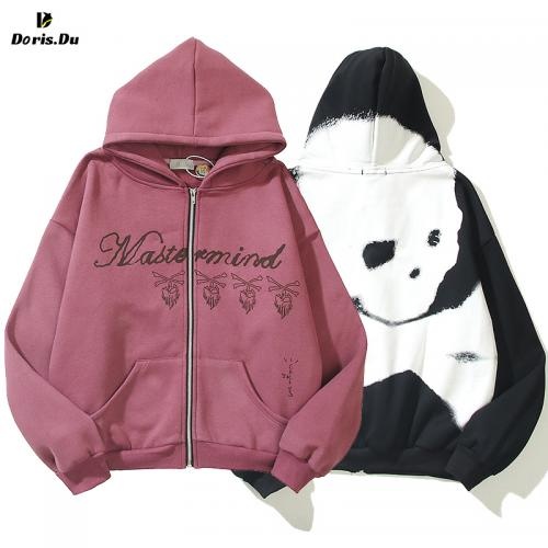 Cotton Custom Letter Print Casual Hoodie