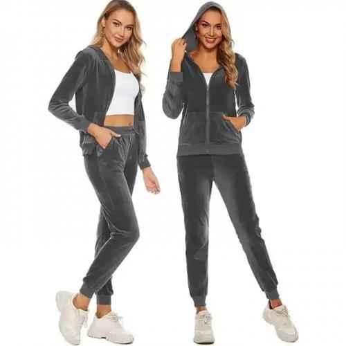 Women Clothes Thick 2 Piece Set Tracksuit Sweat Suits