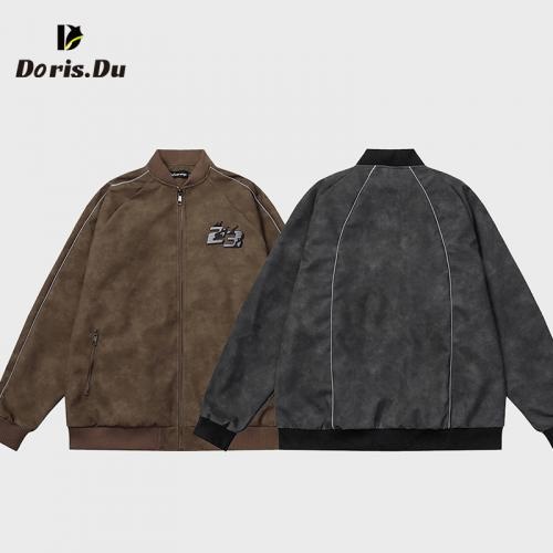 Biker Zipper Up Couple Baseball Jacket