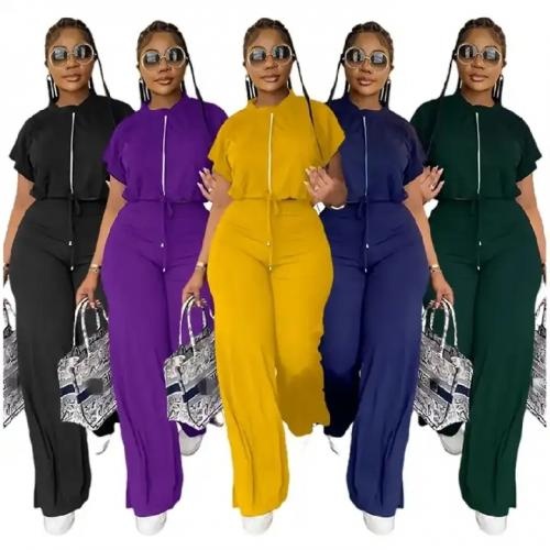 Split Pants Summer Jogging Suits Two Piece Set Tracksuits For Women