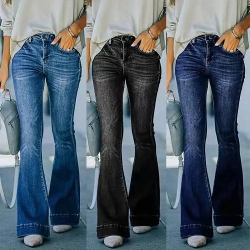 Casual Women Flare Jeans