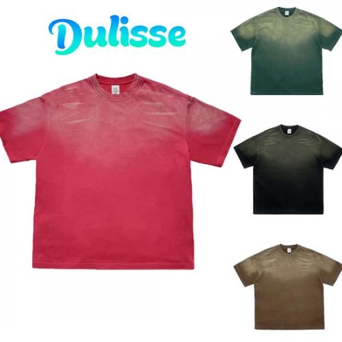 Washed Tshirt Gardient Distressed T Shirt